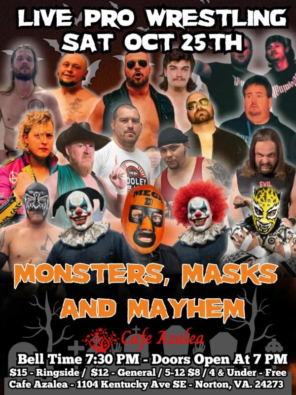 Monsters, Masks and Mayhem Pro Wrestling -General Admission ages 13+